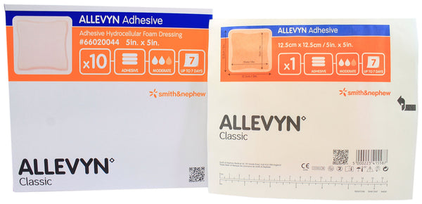 Allevyn Adhesive Hydrocellular Dressing 5" x 5" Box of 10 - FSA Market