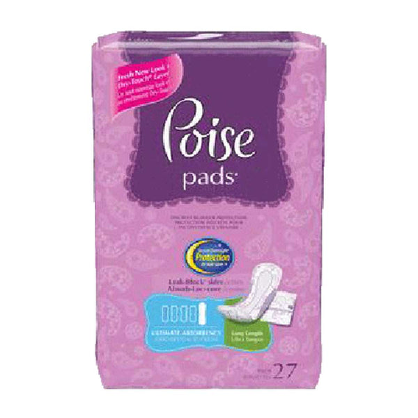 Poise Ultimate Pads 15 9/10", Case of 108, Heavy Absorbency, Female