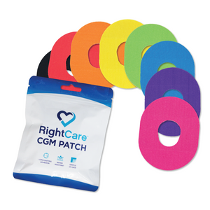 RightCare CGM Adhesive Patch, Dexcom G7, Multicolor, Bag of 25