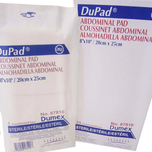 Dumex Abdominal Pads, Sealed End, 8" x 10", 1 Each