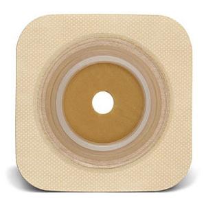 Natura Stomahesive Skin Barrier with Cut-to-Fit Opening & Tape Collar - Flexible, Up to 2-1/4", Flange 2-3/4", Tan, Box of 10