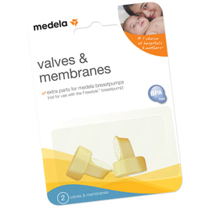 Medela 87089 Medela Breast Pumps, BPA or DEHP Free. 2 valves and 2 membranes.