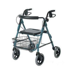 Guardian Deluxe Rollator - with 8" Wheels, Blue 1 Count
