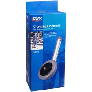 Carex FGA83900 0000 Walker Wheels, 1 Each