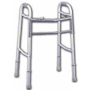 Guardian Easy Care Adult Folding Walker, 16-1/2" W Inside Hand Grips, 32-1/2" to 39-1/2" Height Adjustment, 4" D Base Folded