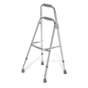 Guardian G07770 SideStepper Adult Dual Grip Premium Hemi-Walker Cane, Brite, 19" W Inside Hand Grips, 32" - 36" Height Adjustment, 15-3/4" D Base Open, 3" W Closed, 17-1/4" W Open, 5ft 4" - 6ft 2" Approximate User Height. 1 each