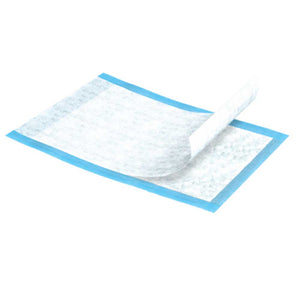 TENA Underpads - 23" x 24", Pack of 25, Blue, Heavy Absorbency, Disposable, Fluff