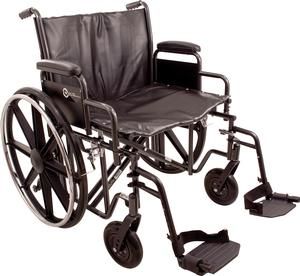 K7-Lite Wheelchair with Removable Desk Arms and Swing-Away Footrests, 22" x 18"