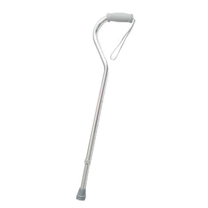 PMI 88-2057AH Offset Cane with Strap, Silver. 1 each