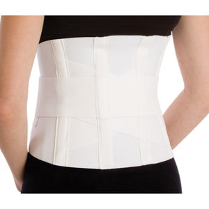 DJ Orthopedics 7989189 Criss-Cross Support with Compression Strap, 2X-Large, 48" - 52" Waist Size, White, Latex