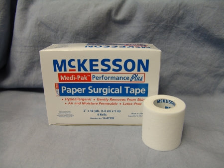 Boîte De 12 Rouleaux De Ruban Chirurgical En Soie McKesson - 1 Pouce X 10 Yards - Medi-Pak Performance Plus