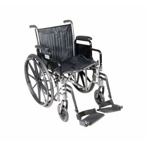 Drive SSP216DDA-SF Silver Sport 2 Wheelchair. 1 count