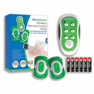 Carex AccuRelief ACRL-9000 Wireless Remote Control TENS Electrotherapy Pain Relief System, 1 Count