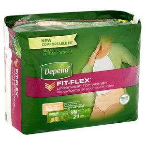 Depend Adult Absorbent Underwear for Women - S/M, Case of 84, Moderate Absorbency,Pull On, Disposable