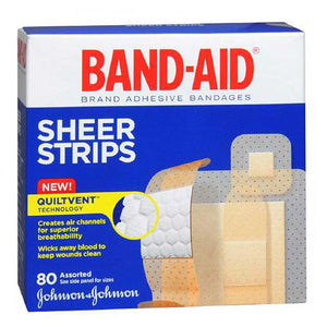 Band-Aid 00381371171347 Assorted Adhesive Strips, Box of 80