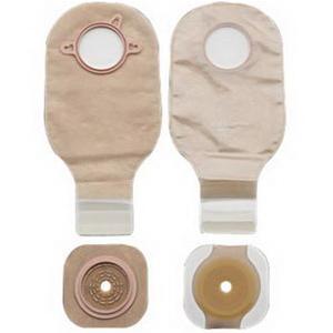 New Image 2-Piece Drainable Colostomy/Ileostomy Kit - 12" L, Precut, 1-3/4", Ultra-clear, Box of 5