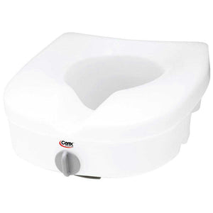 Carex E-Z Lock B312-C0 Raised Toilet Seat without Arms, 1 Count