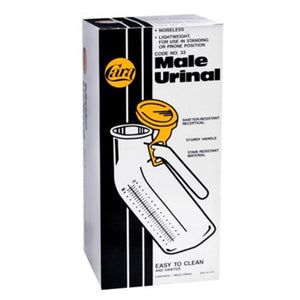 Cara 33 Male Urinal, Lightweight, Noiseless. 1 each