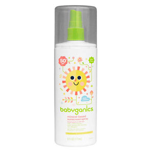 Babyganics 12078 Mineral-Based Sunscreen Spray 50 SPF, 1 Each