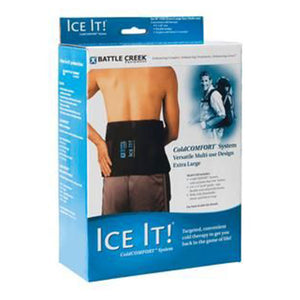Battle Creek Ice It! ColdCOMFORT General Purpose Cold Therapy System - XL, 9" x 20", 1 Kit