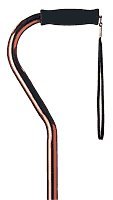 Carex Health Brands A784-C0 Adjustable Offset Aluminum Cane, 1 Count