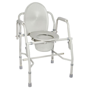 Drive 11125KD-2 Deluxe Steel Drop-Arm Commode 1 Each