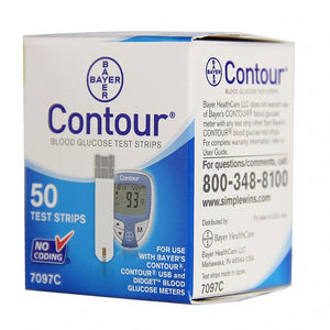 Bayer Contour Combo - 1 Contour Meter Kit and 4 Contour Test Strips Box of 50