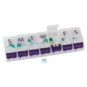 Apothecary Products 67577 Push Button Weekly Pill Planner, 1 Each