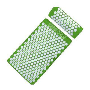 Kenko Acupressure Mat for Back/Neck Pain, Emerald with Pillow