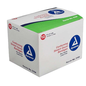 Dynarex Conforming Bandage - 4", Box of 12