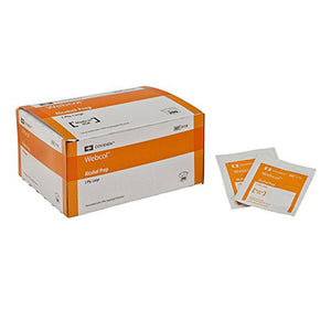 Webcol Alcohol Prep Pad Individual Packet - Large - Box of 200