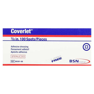 Coverlet 00301 Spots Adhesive Round Bandage, Box of 100