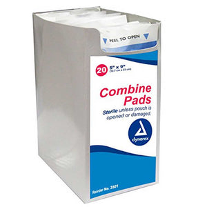 Dynarex 3501 Abdominal Pad Box of 20