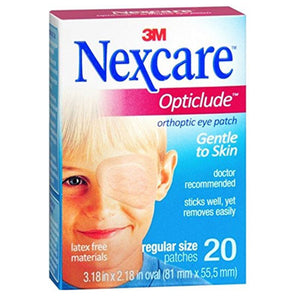 Nexcare Opticlude Orthoptic Eye Patch -3 1/4" x 2 1/4", Box of 20