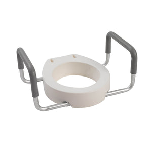 Drive Premium 12402 Raised Toilet Seat with Removable Arms, 1 Count