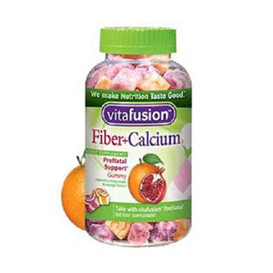 VitaFusion Fiber + Calcium Prenatal Support - 90 Gummies