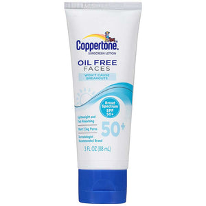 Coppertone Oil Free Faces SPF 50 3oz