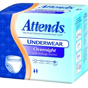 Attends Discreet APPNT40 Day/Night Extended Wear Underwear, XL 48" to 64" Pack of 12