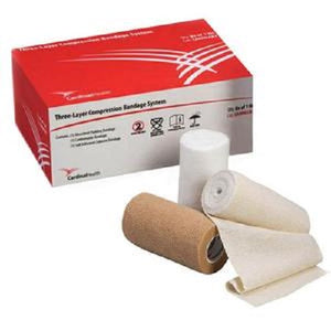 Cardinal Health CAHMLCB3 Three-Layer Compression Bandage System, 10cm x 3.5cm Box of 1