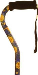 Alex Orthopedic 10910 Offset Handle Cane Celestial. 1 each