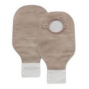 New Image 2-Piece Drainable Ostomy Pouch - 2-Sided Comfort Panel, Clamp Closure, Filter, 12" L, 2-1/4", Beige, Box of 10