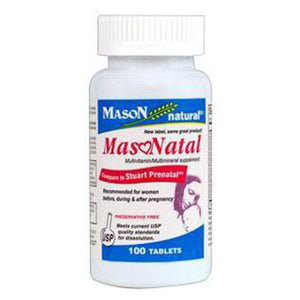 Mason Vitamins 1279100 Prenatal, 100 Tablets