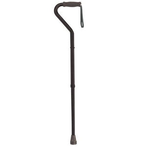 Drive Medical Offset Handle Walking Cane - Black, 37" - 46" H, 1 Cane