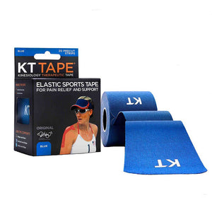 KT Therapeutic Original Cotton 2" x 10" Tape, Box of 20 - Blue