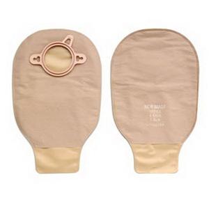 New Image 2-Piece Drainable Mini Ostomy Pouch - 2-Sided Comfort Panel, Precut, Clamp Closure, 1-3/4", Beige, Box of 10