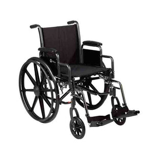 Roscoe K31616DHRSA K3-Lite Wheelchair with Removable Desk-Length Arms and Swing-Away Footrests, 1 Each