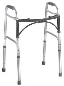 Drive Medical Deluxe Folding Walker, Two Button, Adult