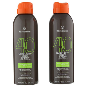 MD Solar Sciences 2066606 Quick Dry Body Spray 2 Pack SPF 40. 1 each