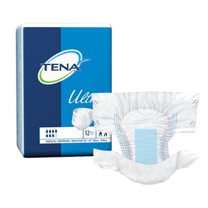 TENA Ultra 67252 Incontinent Brief Pack of 12