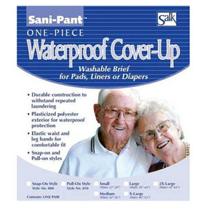 Sani-Pant 800M Moisture Proof Snap-on Cover Ups Medium. 1 count